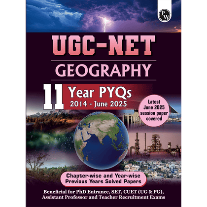 PW UGC NET Geography PYQ 11 Years (2014-2025) Latest June 2025 Session Paper Covered|Chapterwise and Yearwise Previous Year Solved Papers For Phd Entrance, SET, GATE, CUET UG & PG