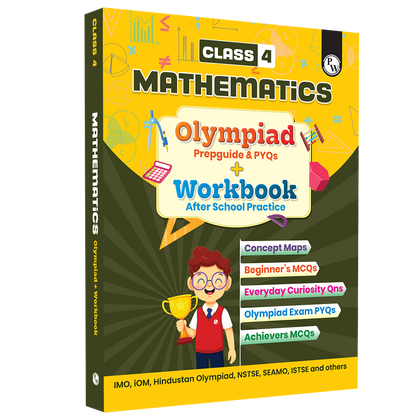 Olympiad Plus Workbook For Class 4 Mathematics Prepguide, Concept Map, PYQs and Worksheets For After School Practice | IMO, iMO, Hindustan Olympiad, NSTSE, SEAMO, ISTSE and Others
