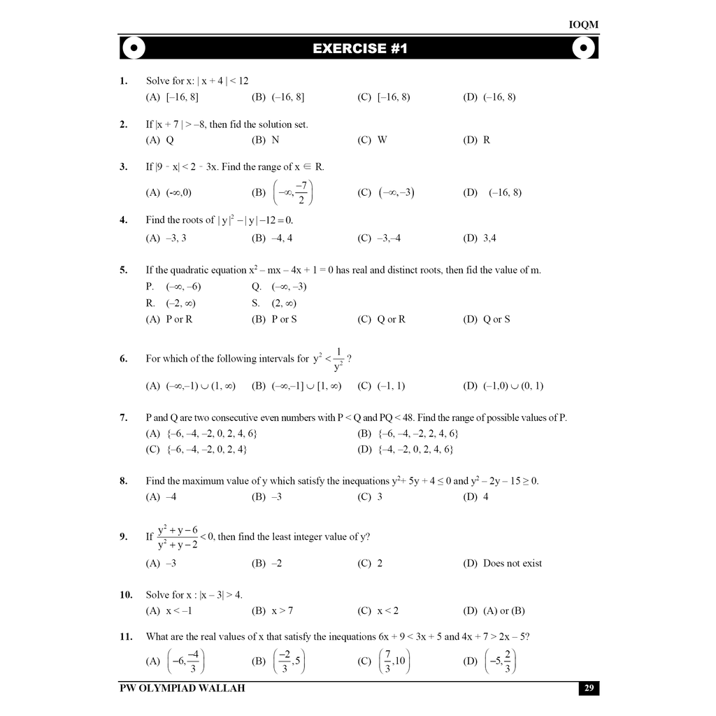 Olympiad Wallah IOQM Mastering Olympiads Mathematics Comprehensive Guide For 2025 Exams | Logical & Analytical Problem Sets | Olympiad Level Challenges Ideal For IOQM, RMO, INMO