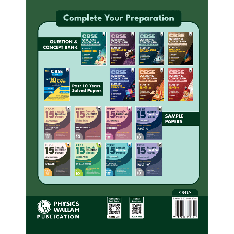 CBSE Question and Concept Bank (QCB) Class 10 Social Science For 2025 Board Exams Chapterwise and Topicwise Solved Questions