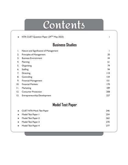 CUET (UG) Business Studies Chapterwise & Topicwise Question Bank (2023- 2024) with Complete NCERT Crux, CUET PYQs (2022-2023) Past Year Questions and Mock Test I For Central Universities Entrance Test 2024-2nd edition