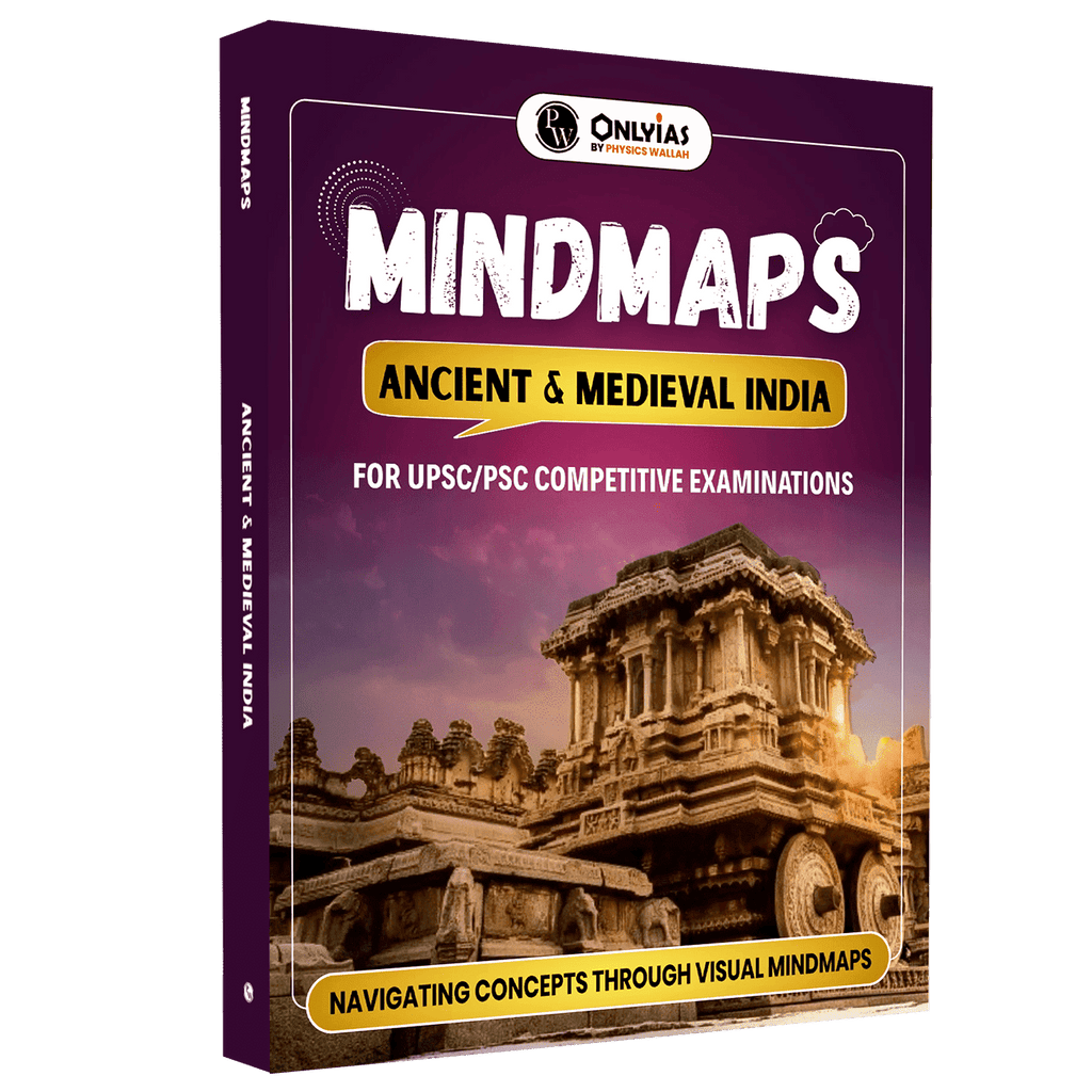 PW UPSC Mindmaps Ancient and Medieval India For UPSC/PSC Competitive Examinations | Navigating Concepts Through Visual Mindmaps