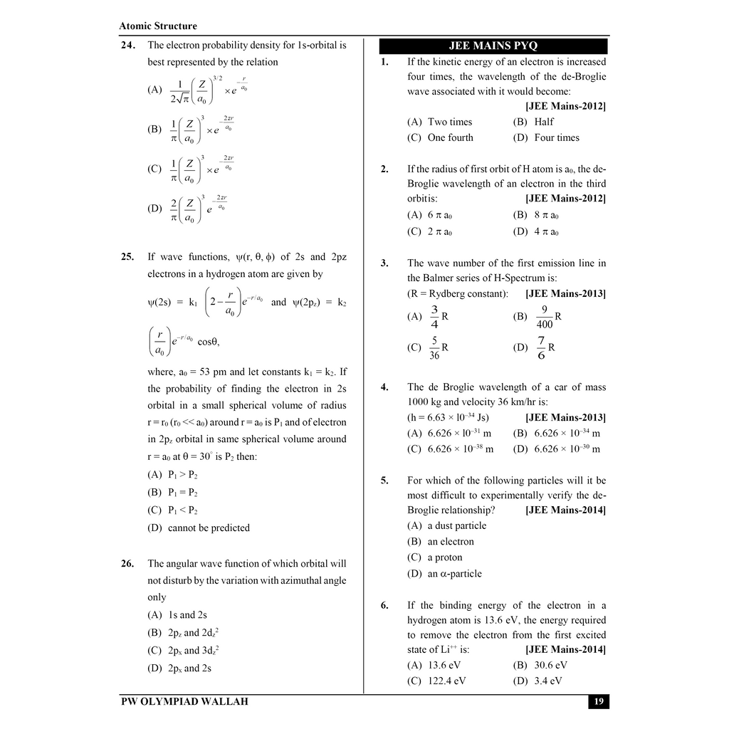 Olympiad Wallah NSEC Class 11 Advanced Chemistry (Part 1) For 2026 | For NSEC, INChO & IChO Exam | Expert Crafted Content | PYQ, Practice Questions, Detailed Solutions