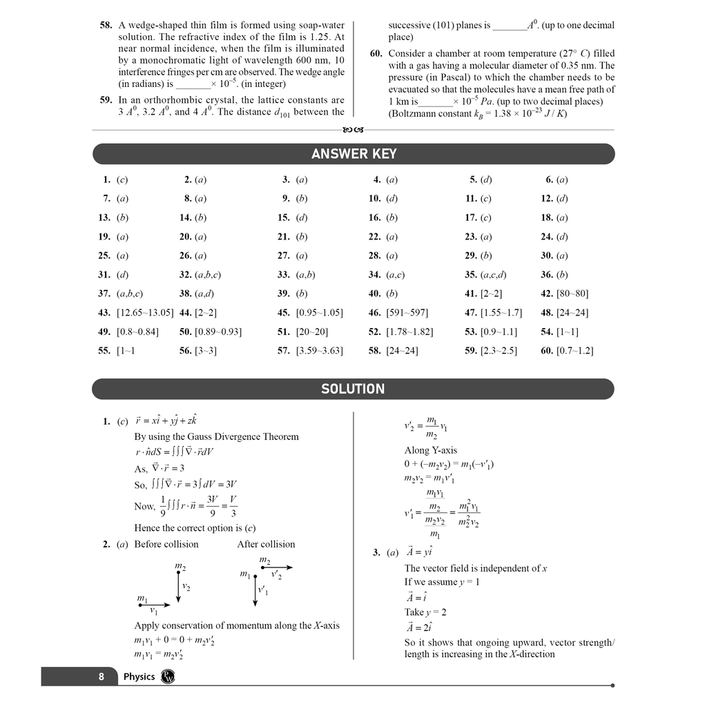IIT JAM Recap 21 Years Physics PYQ Chapterwise & Yearwise Previous Year Solved Papers (2025-2005) with 5 Mock Tests l Latest Exam Questions Covered