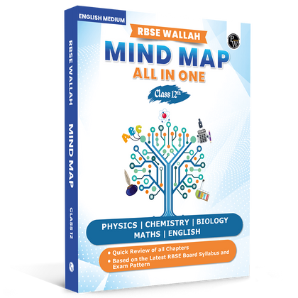 RBSE Wallah Mind Map All In One For Class 12th | Science, Mathematics & English | Last Minute Revision Notes