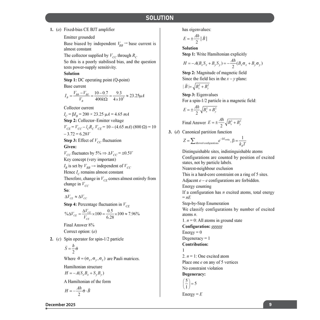 PW CSIR NET Recap Physical Sciences PYQ Chapterwise & Yearwise Previous 11 Years Solved Papers (2015-December 2025) | Latest December 2025 Paper Covered l For TIFR, JEST, GATE and IIT JAM Exams