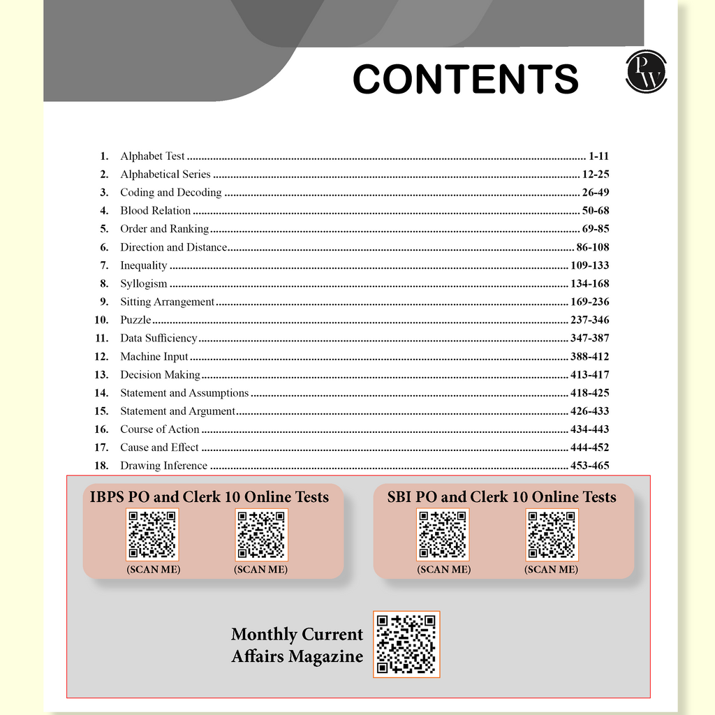 PW KYC Reasoning Ability | Chapterwise Theory, Exercise, Past Year Questions (PYQ) By Sachin Sir For SBI PO, Clerk, IBPS PO, Clerk, RBI & Other Banking Exams 2025- 26 | Free 20 Online Tests