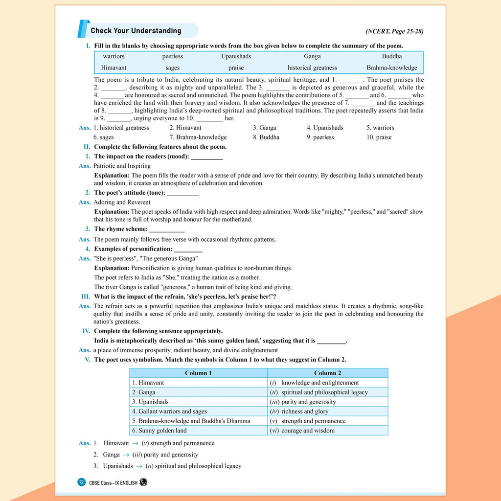 PW New NCERT Class 9 English Kaveri Textbook Solutions with Mind Maps 2026-27 | Revision Book, Solved NCERT Intext Solutions and End Exercises