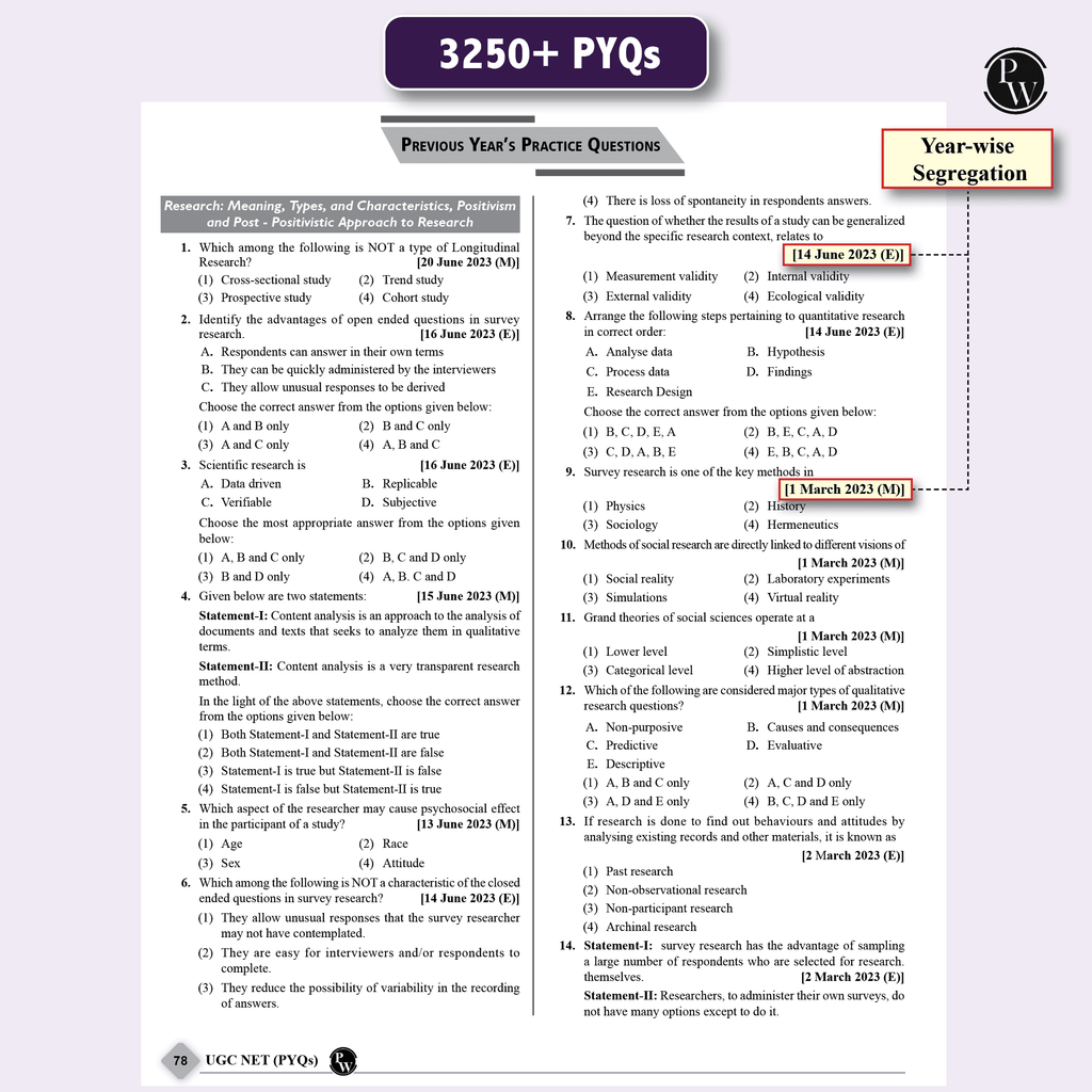 63 UGC NET Paper 1 Previous Year Solved Papers with Complete Chapter Notes I Unitwise and Topicwise | 16 Years PYQs upto September 2024 I NET, JRF, SET