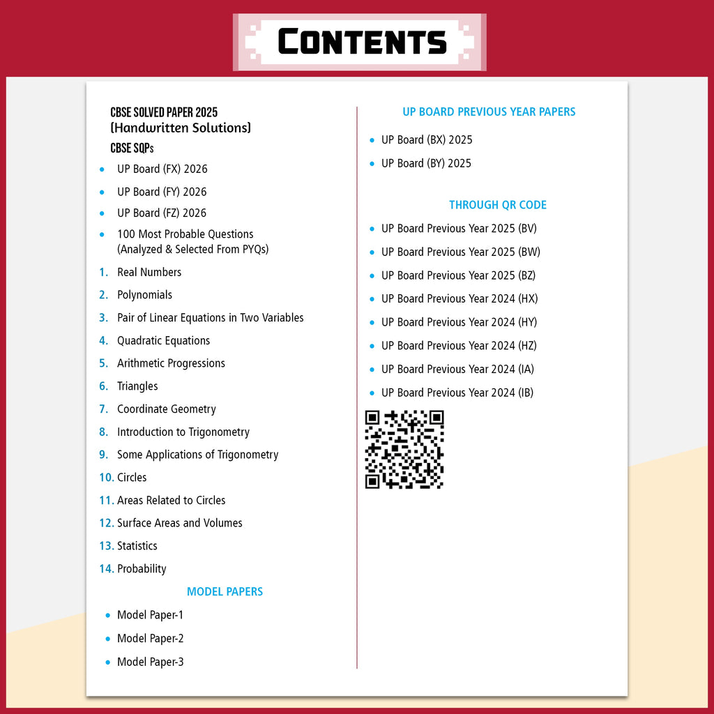 PW UP Board Class 10 Question Bank Mathematics Guru Mantra By Priyam Mishra Sir For 2026-27 Exam | NEP 2020 | Chapter-wise NCERT Exercises with Mind Maps & PYQs