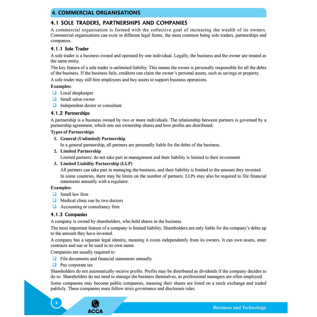 ACCA Business and Technology (BT/FBT)  Concept Book + Question Bank Combo Set of 2 Modules  2.0