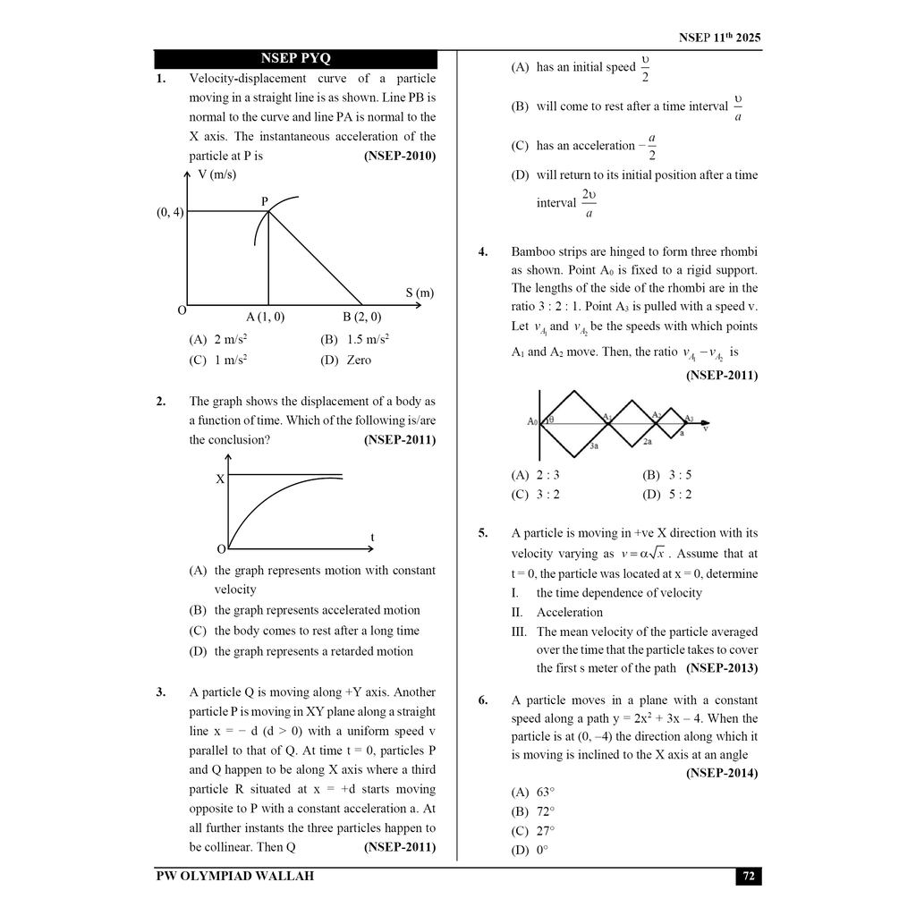Olympiad Wallah NSEP Class 11 Advanced Physics For JEE & Olympiad 2025 | Detailed Explanations | Problems for Analytical Skills | Ideal For NSEP & Olympiad, INPhO & IPhO
