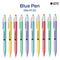 Multicolour Design clicker ball blue pen (Set of 10)