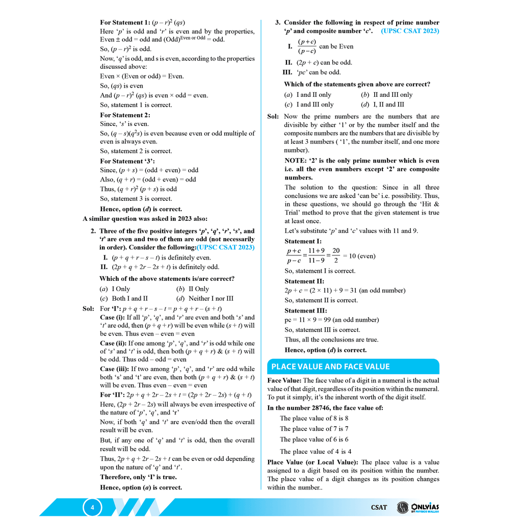 UDAAN (Prelims Wallah Static) CSAT For 2025 Exams
