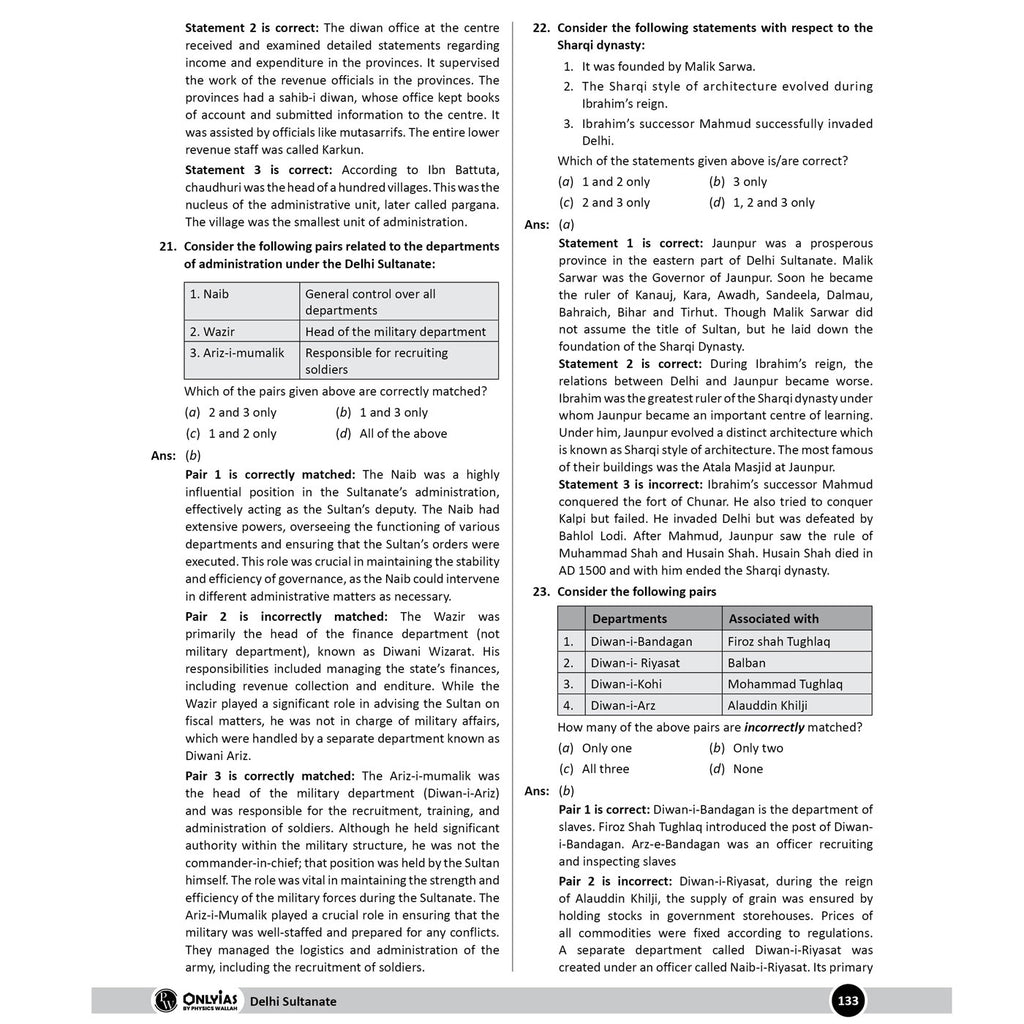 PW UPSC Mission Prelims Ancient and Medieval India Question Bank Chapterwise Topicwise | 590+ Handpicked Questions & Important Topics Covered with Detailed Explanation
