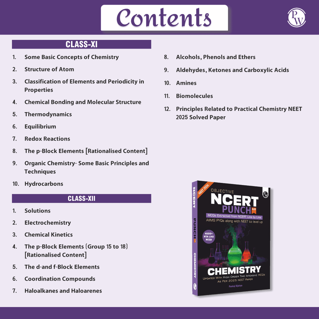 Objective NCERT Punch 4.0 Chemistry For NEET 2026 By Pankaj Sijairya l Updated with High Order Time Intensive MCQs and AIIMS PYQs As Per 2025 NEET Paper