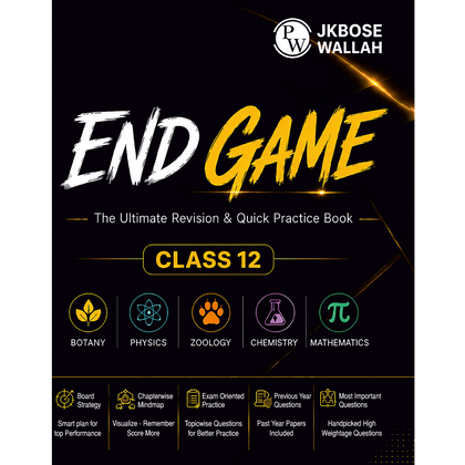 JKBose Class 12 End Game Revision & Quick Practice Book for 2027 Exams | Botany, Physics, Zoology, Chemistry, Mathematics | Board Strategy, Chapterwise Mind Maps, PYQs, Most Important Questions