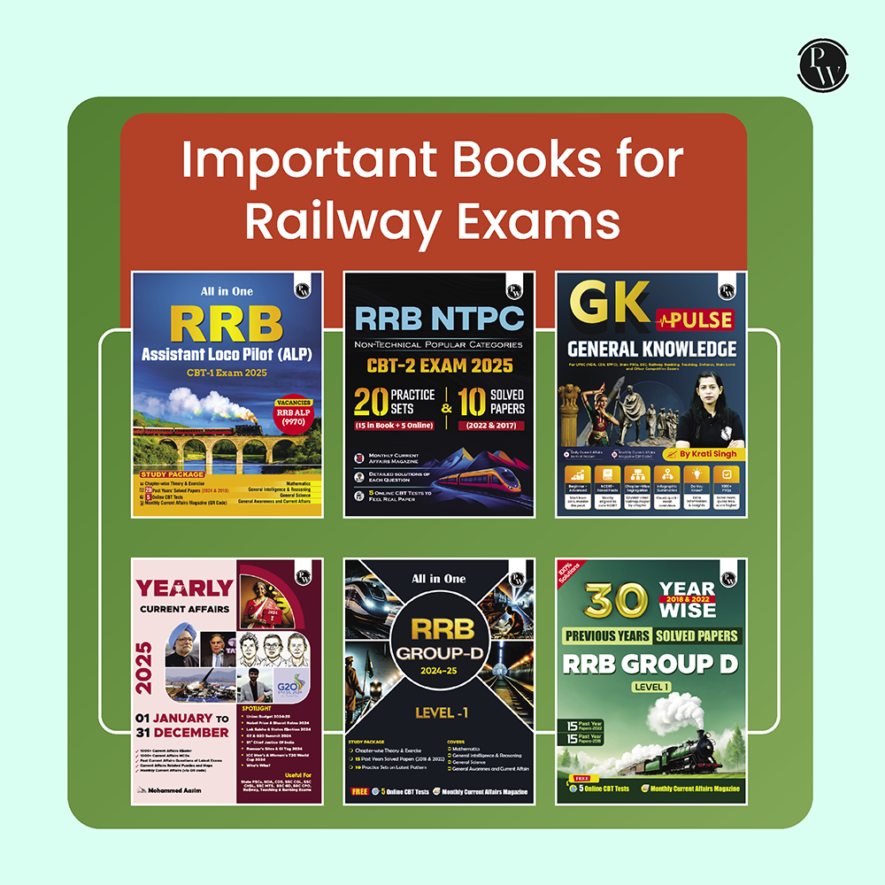 PW All in One RRB NTPC Graduate & Undergraduate CBT-1 for 2026 Exams l Chapterwise Theory, Short Tricks and Exercises l 21 Past Year Papers (PYQs) 2016, 2021 & 2025 with 10 Practice Sets
