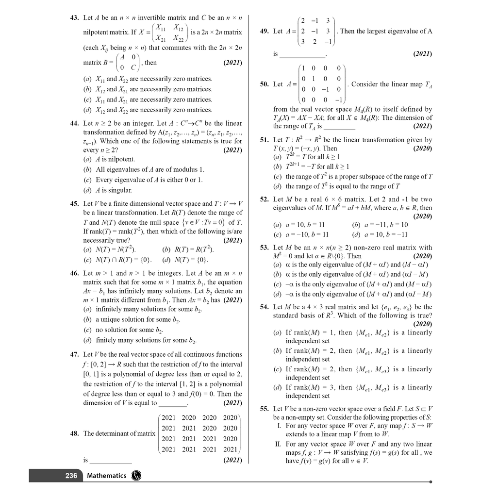 IIT JAM Recap 21 Years Mathematics PYQ Chapterwise & Yearwise Previous Year Solved Papers (2025-2005) with 5 Mock Tests l Latest Exam Questions Covered