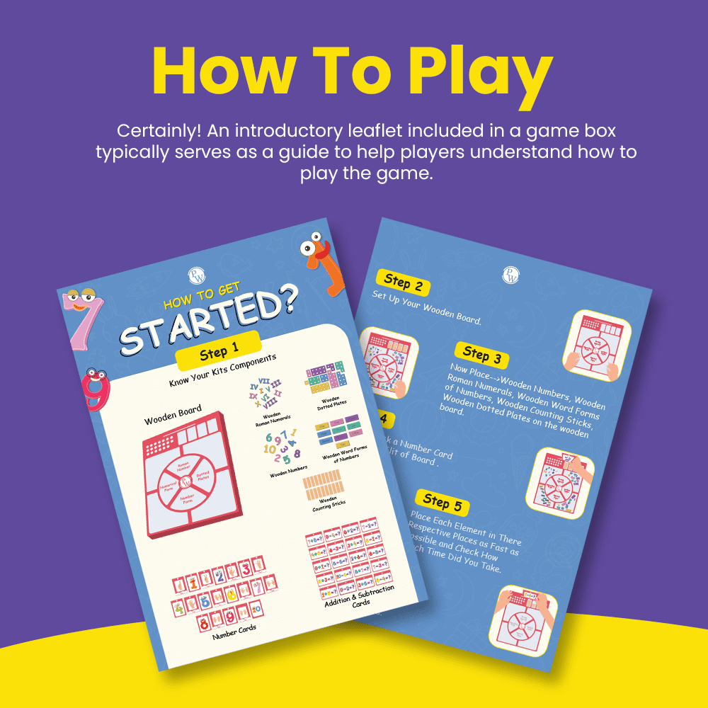 Curious Jr. Counting Wizard Educational Math Kit with Numbers, Counting Sticks, Word Form, Math cards | Brain Games for Kids 2, 3, 4, 5, 6 Years- Wooden Board Puzzles and Brain Teasers