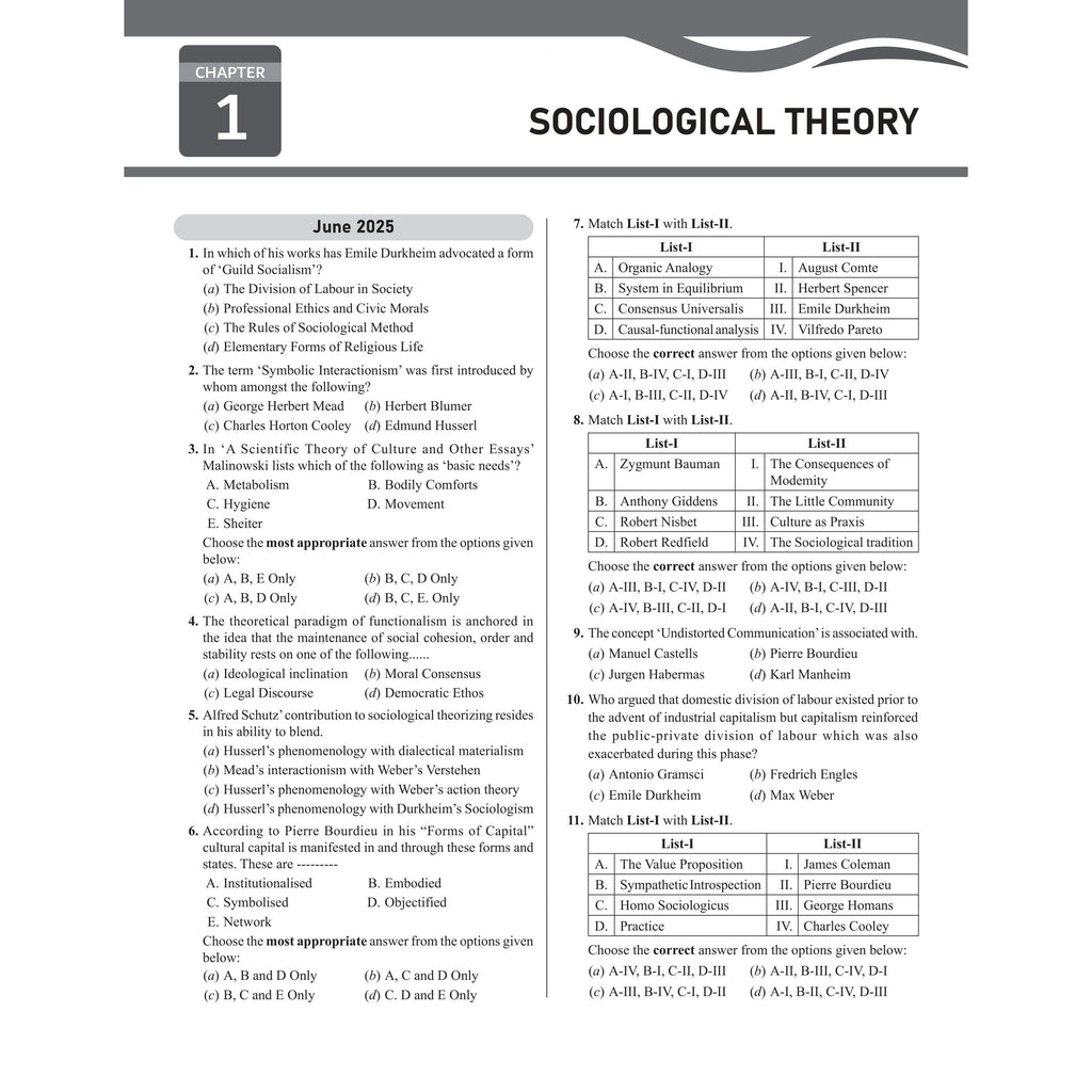 UGC-NET Sociology PYQ 12 Years (2014-2025)|Latest December Session Paper Covered|Chapterwise & Yearwise Previous Year Solved Papers For Phd Entrance, SET, GATE, CUET UG & PG