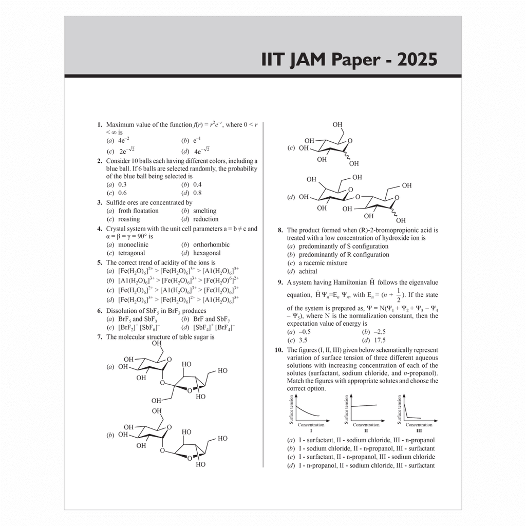 IIT JAM Recap 21 Years Chemistry PYQ Chapterwise & Yearwise Previous Year Solved Papers (2025-2005) with 5 Mock Tests l Latest Exam Questions Covered