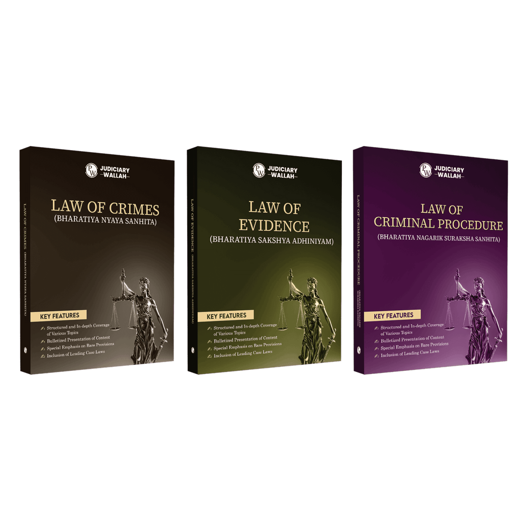 Judiciary Criminal Laws Comprehensive Notes Combo Set of 3 Books | Complete Judicial Service Exam Prep with Case Laws, Legal Maxims & In-Depth Coverage of Key Concepts