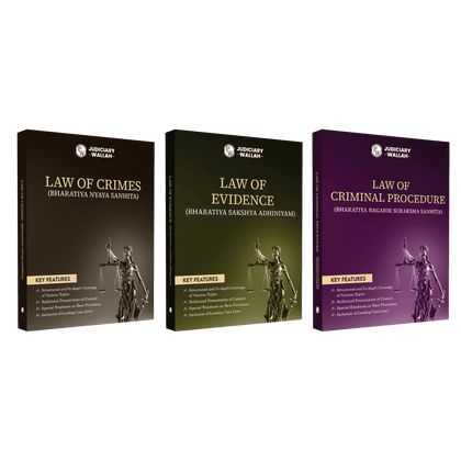Judiciary Criminal Laws Comprehensive Notes Combo Set of 3 Books | Complete Judicial Service Exam Prep with Case Laws, Legal Maxims & In-Depth Coverage of Key Concepts