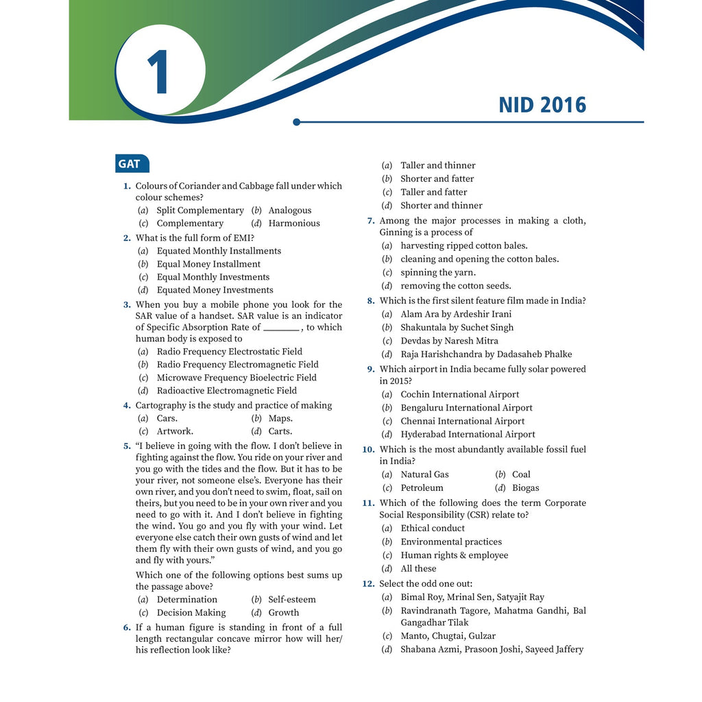 PW NID & NIFT PYQ BOOK 2026 - 2016 | Latest Syllabus Coverage with Detailed Explanations