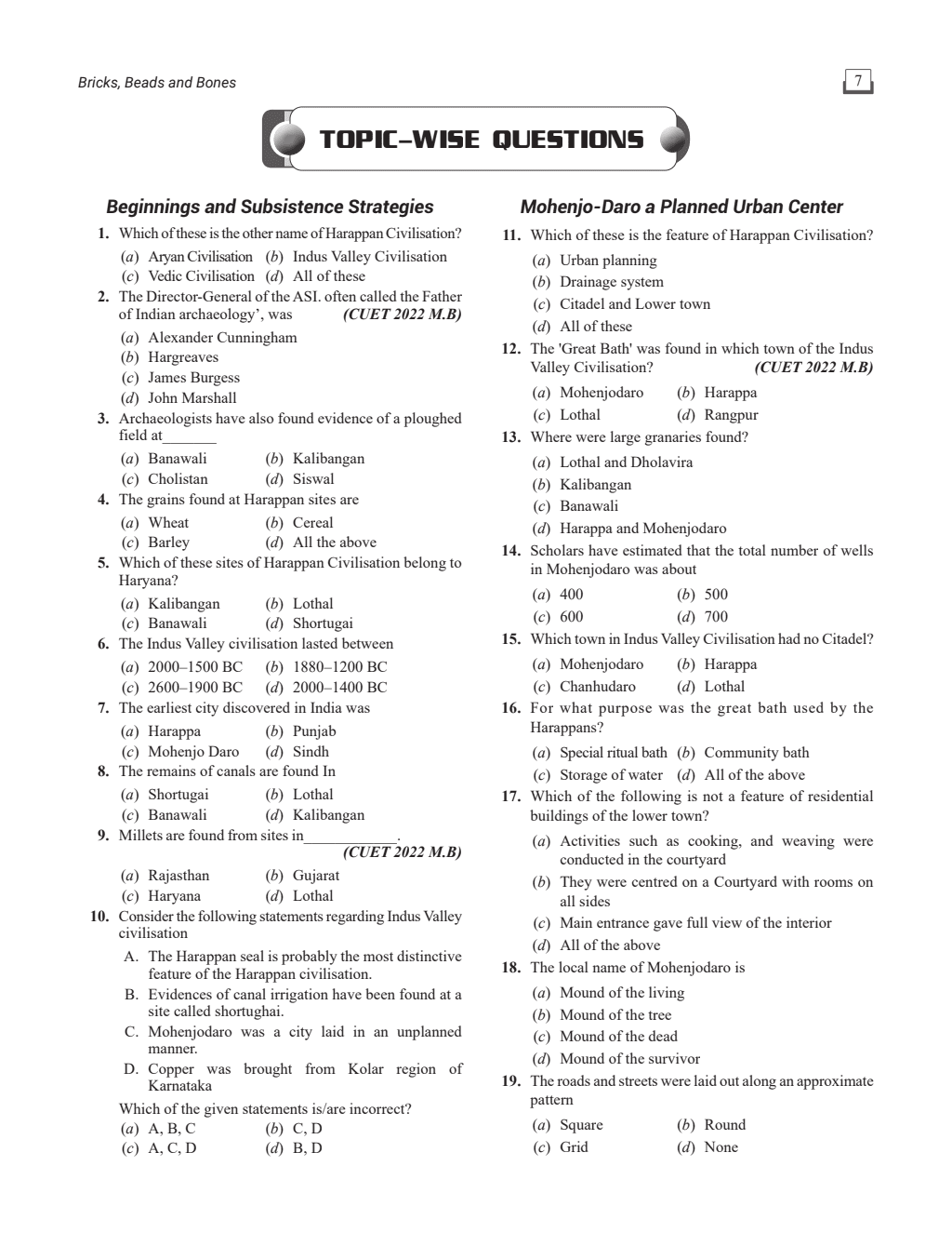 CUET (UG) History Chapterwise & Topicwise Question Bank (2023- 2024) with Complete NCERT Crux, CUET PYQs 2023 Past Year Questions and Mock Test I For Central Universities Entrance Test 2024