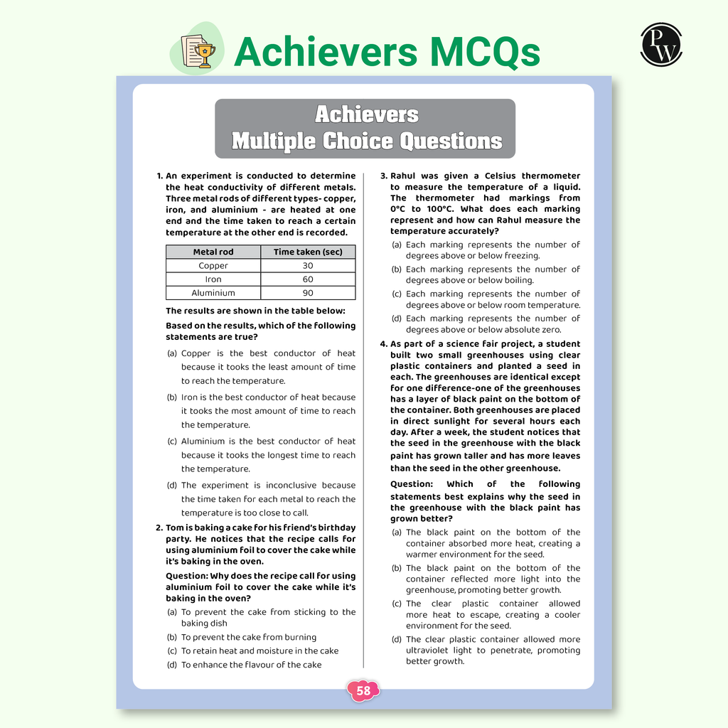 Olympiad Plus Workbook For Class 7 Science Prepguide, Concept Map, PYQs and Worksheets For After School Practice | NSO, ISO, IOS, Hindustan Olympiad, NSTSE and Others