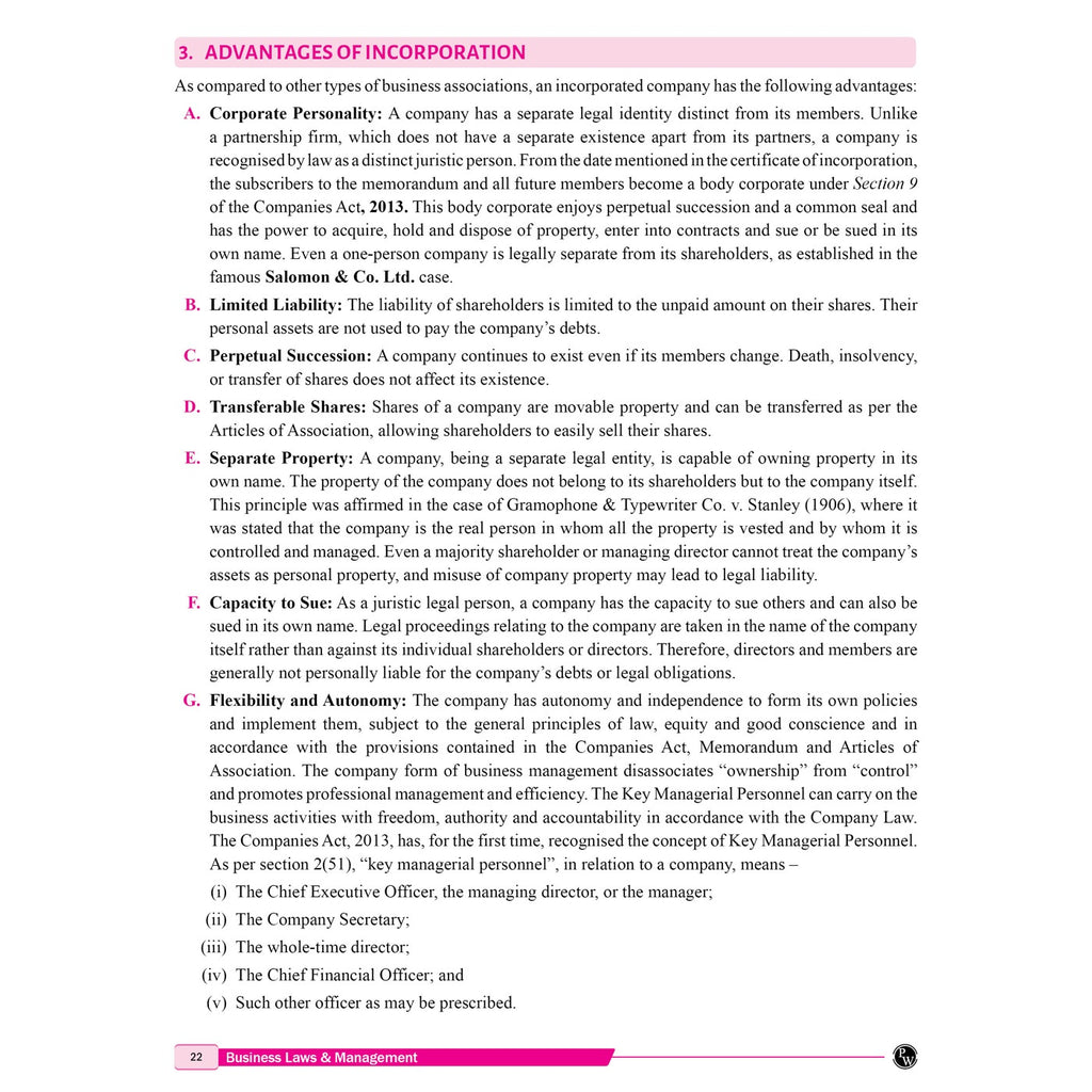 PW CSEET All in One Book Business Laws and Management October 2026 Attempt | Comprehensive Curriculum Coverage | Strictly Based on ICSI Modules | Concept + Practice Integration