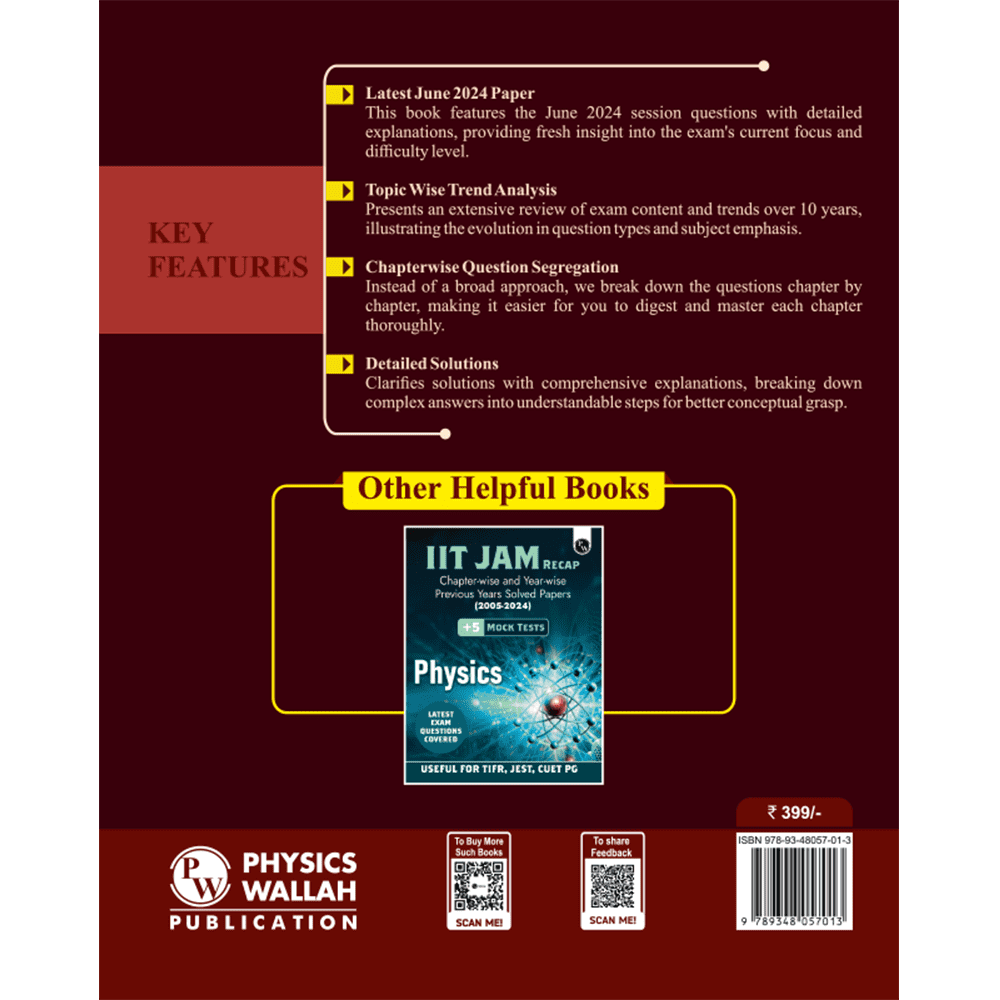CSIR - NET Recap Physical Sciences Chapterwise and Yearwise Previous Years Solved Papers (PYQ) Latest 2015 June 24 Exam Questions Covered l TIFR, JEST, GATE and IIT JAM Exams