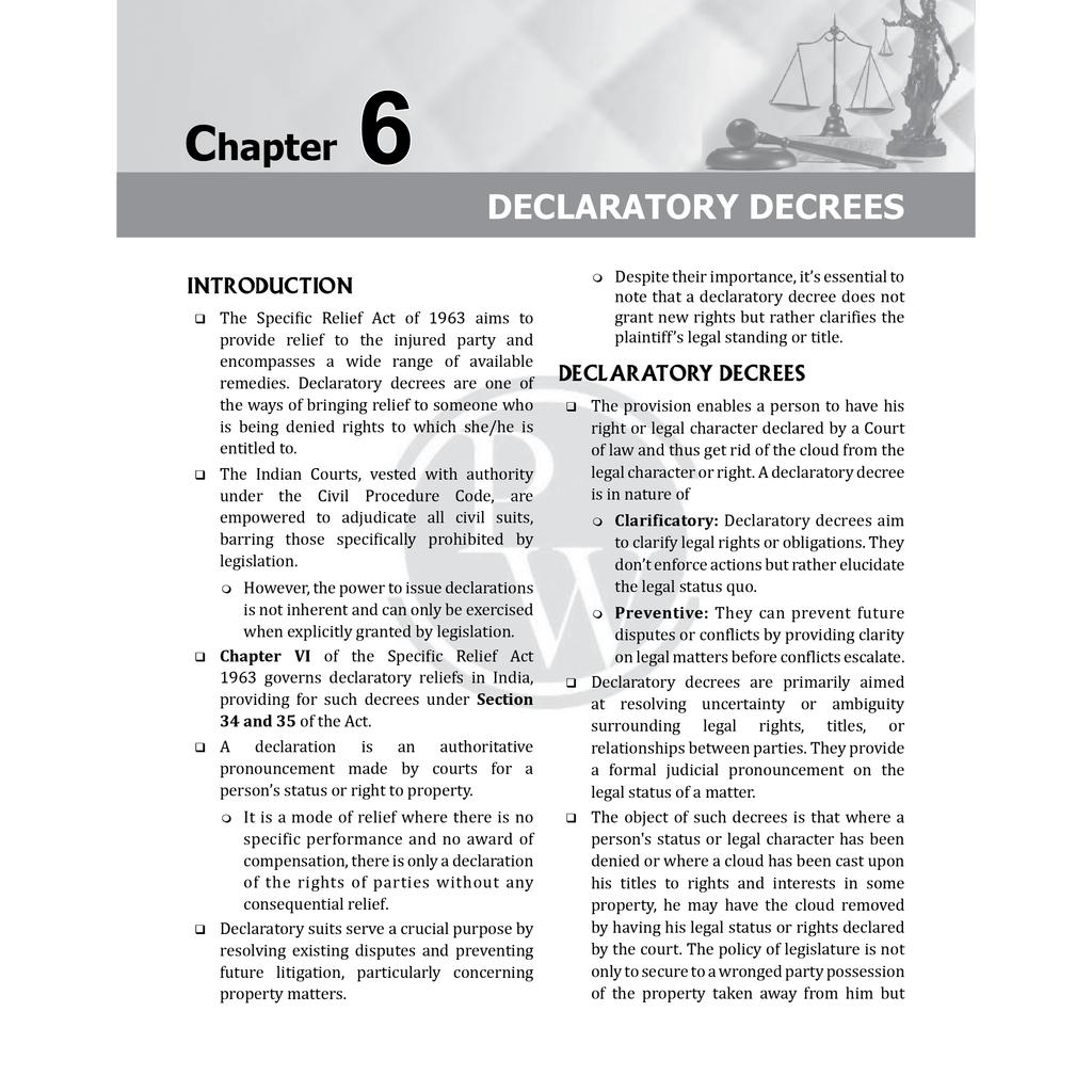 Judiciary Specific Relief Act | Complete Guide For Judicial Service Exam Prep | Case Laws, Legal Maxim, In-Depth Coverage of Key Concepts & Detailed Analysis For Aspiring Judges