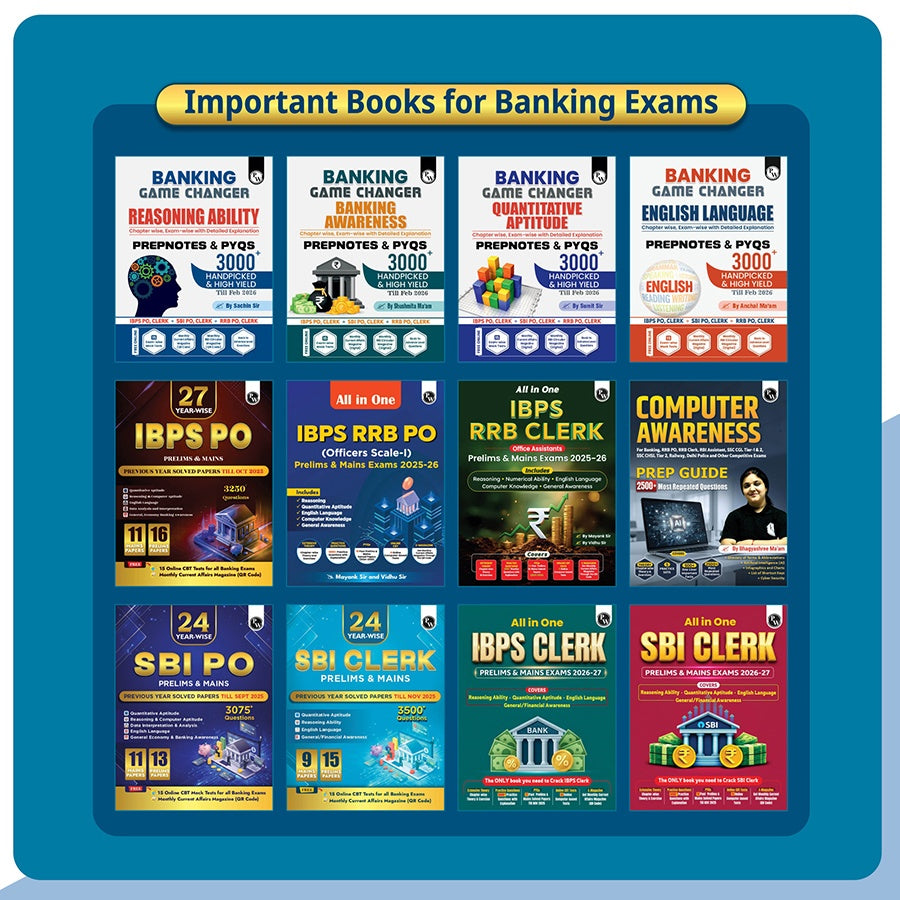 IBPS RRB Clerk & PO 24 Yearwise Previous Year Solved Papers PYQ (2025-2020) Prelims & Mains For 2026 Exams | Officers Scale-l & Office Assistants | 15 Online Mock Tests