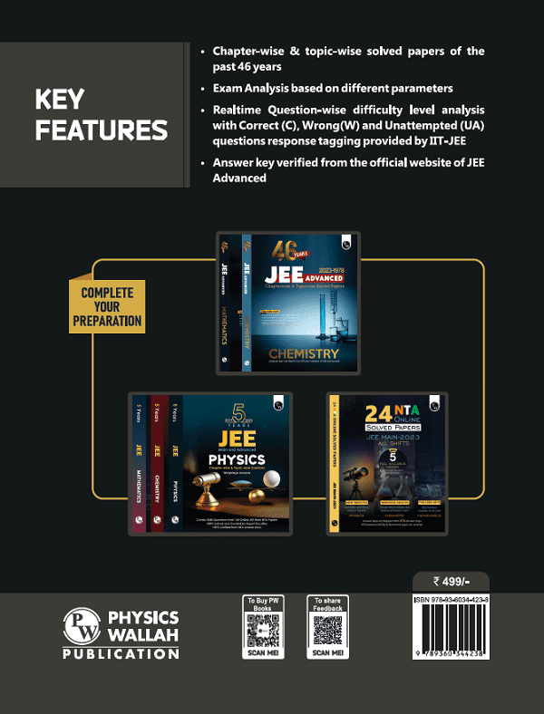 46 Years Physics Chapterwise and Topicwise Solved Papers PYQ of JEE Advanced 1978 to 2023