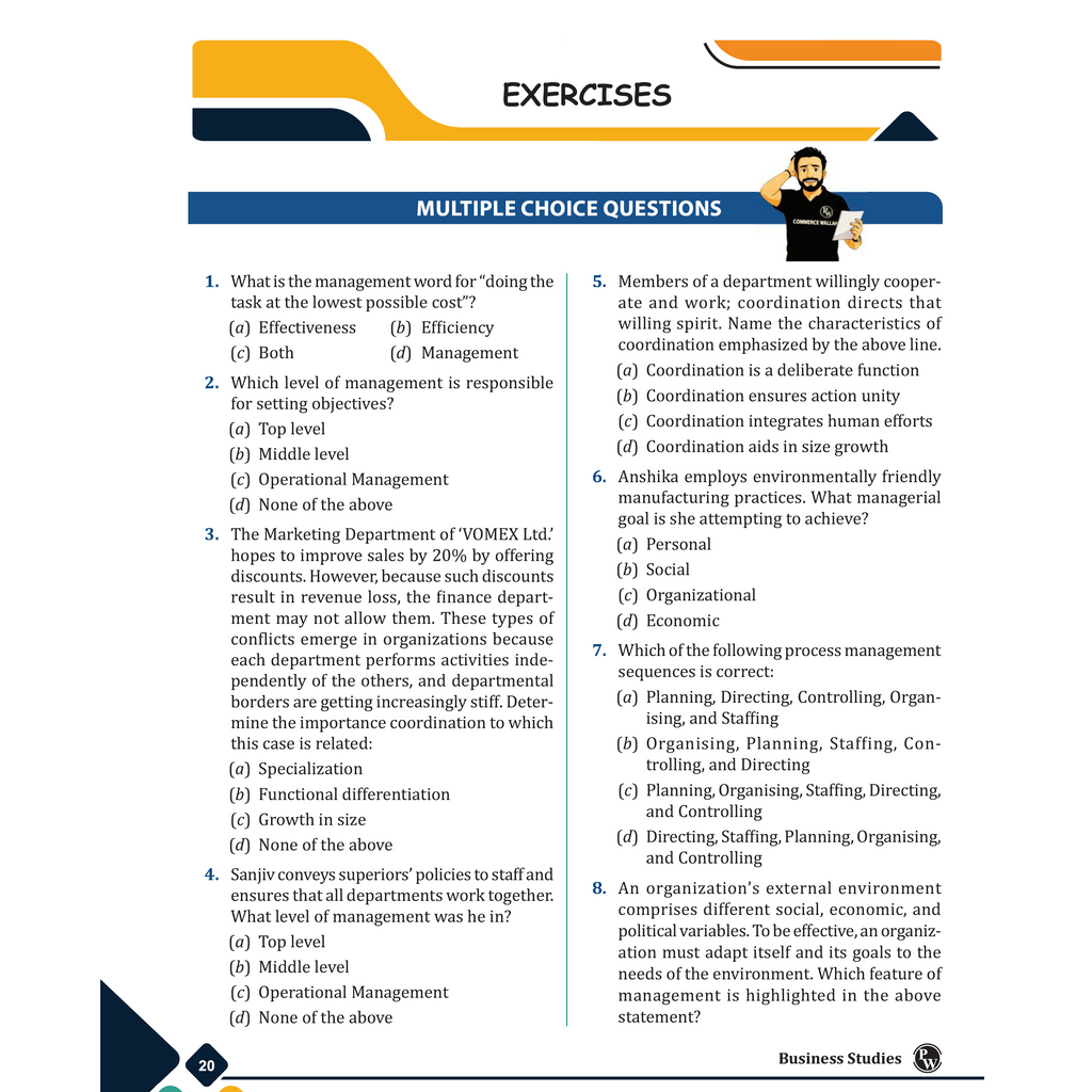CBSE Class 12 Business Studies As Per Latest CBSE Pattern For 2026-27 Exams | Chapterwise Theory, Practice Questions with Detailed Explanation & Latest Sample Papers