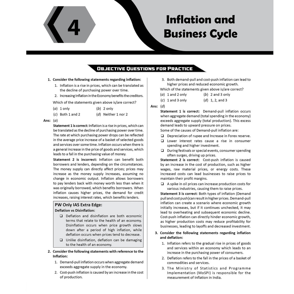 UPSC Mission Prelims Indian Economy Chapterwise Topicwise Question Bank | 650+ Handpicked Questions & Important Topics Covered with Detailed Explanation