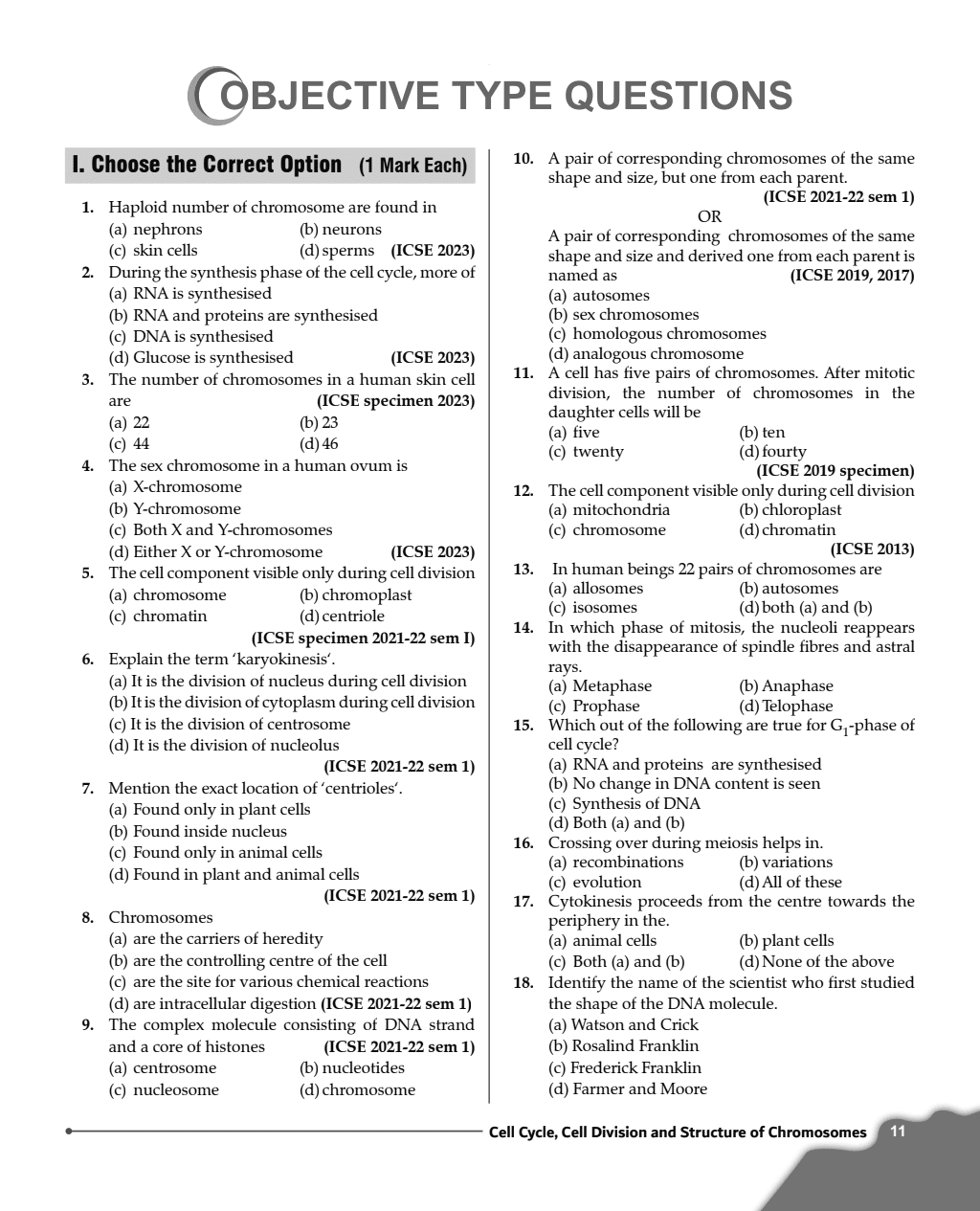 ICSE Class 10 Biology as Per Latest NEP For Exam 2024-25