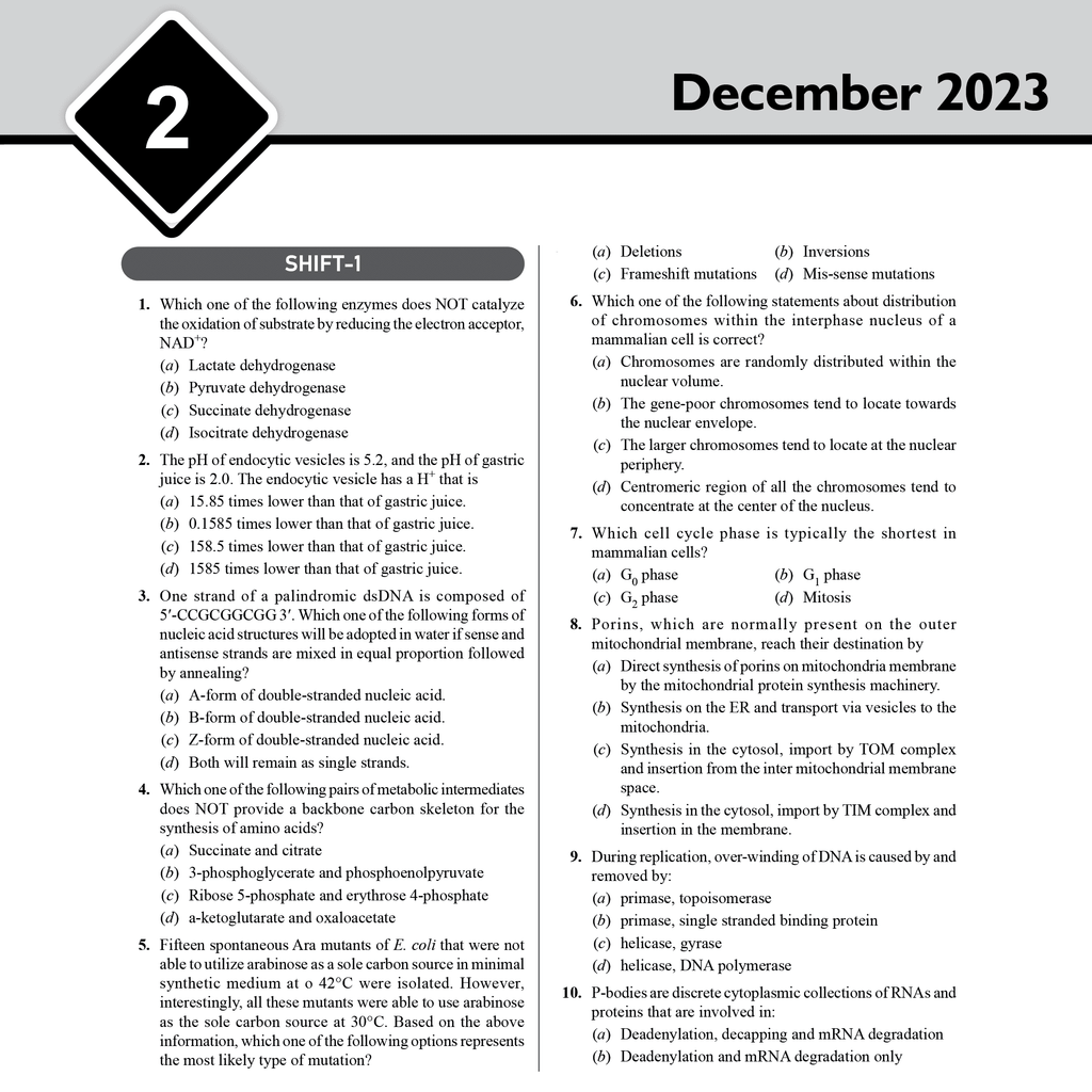 CSIR - NET Recap Life Sciences Chapterwise and Yearwise Previous Years Solved Papers (PYQ) Latest 2015 June 24 Exam Questions Covered l DBT - JRF, ICMR - JRF, IIT JAM Exams
