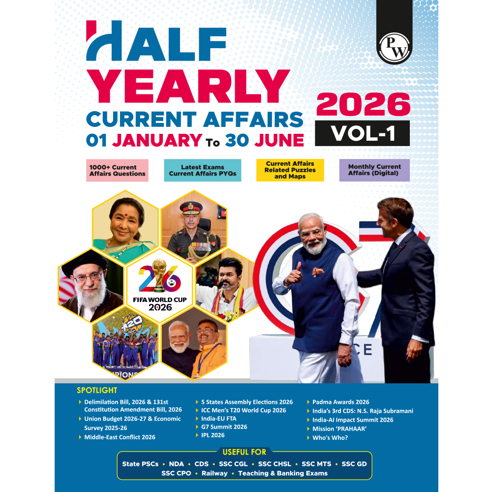 Half Yearly Current Affairs Magazine Vol. 1 January to June 2026 | For SSC, Banking, Teaching, Railway, Defence and Other Competitive Exams 2026-27 English Edition
