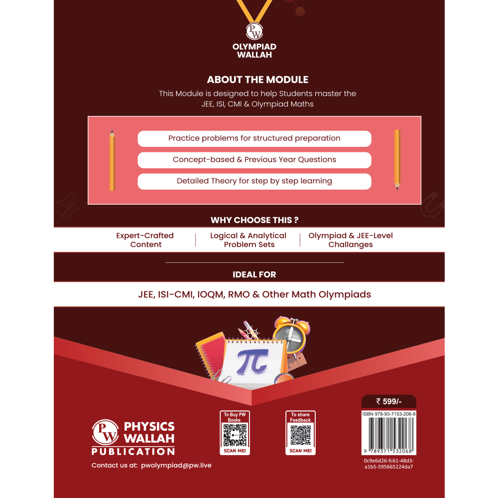 Olympiad Wallah JEEnius Edge 12 Mathematics (Part 1) For JEE, ISI-CMI & Olympiad Maths | Expert Crafted Content | Logical & Analytical Problem Sets