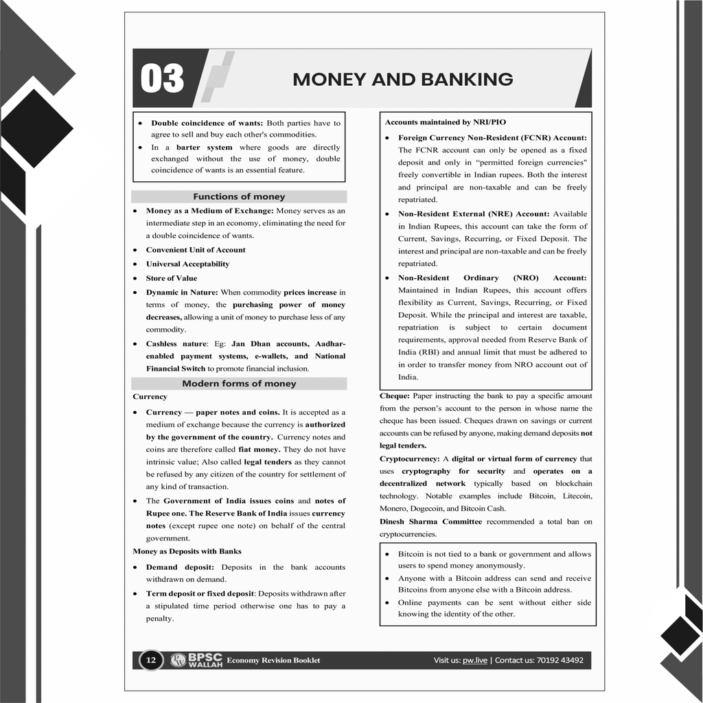 PWONLYIAS BPSC Prelims Wallah 6 Revision Booklets for 70th BPSC Prelims Exam 2024 Latest Edition