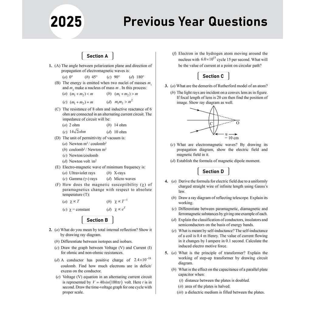 Class 12 UP Board Past 5 Years Solved Papers (2026-2022) For 2027 Exam Pattern (English Medium) | Physics, Chemistry, Biology, Maths, English, Hindi | Based on the Latest Exam Pattern