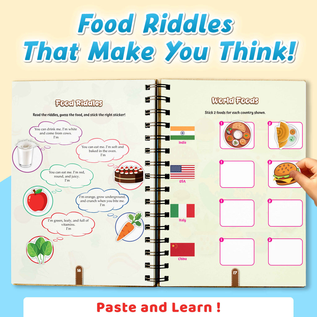 500+ Stickers Activity Book for Kids 2+ | Match & Learn with Fun Themes
