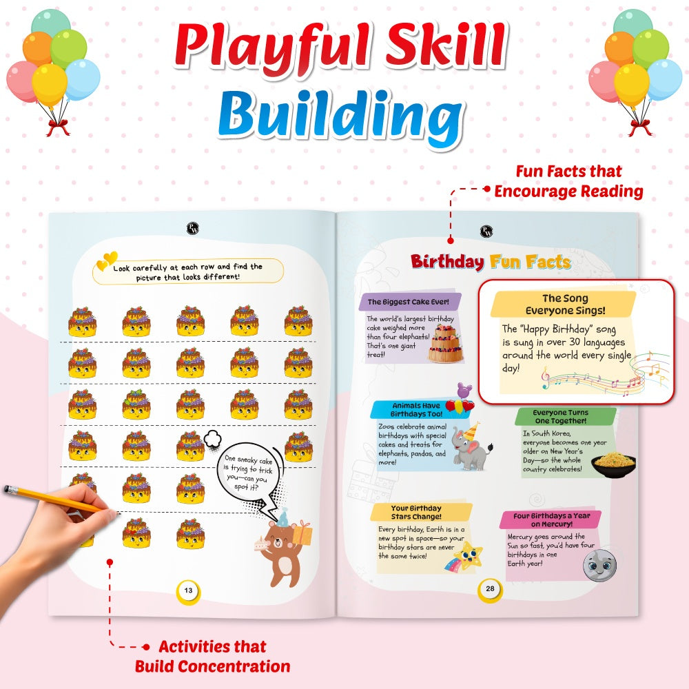 Activity Book, 30 Days of Birthday Adventure