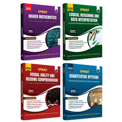 PW IPMAT Quantitative Aptitude, Verbal Ability and Reading, Logical Reasoning and Data Interpretation, Higher Mathematics Combo Set of 4 Books For IPMAT, JIPMAT, NPAT, SET & Other BBA Exams