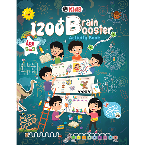 1200+ Brain Booster Activity Book- Ages 5 to 9