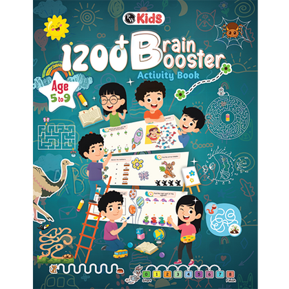 1200+ Brain Booster Activity Book- Ages 5 to 9
