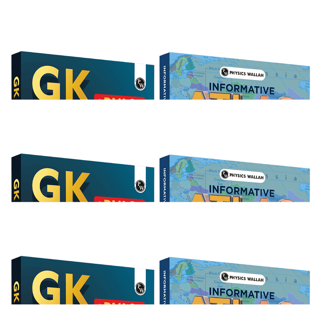GK Puls General Knowledge Book 2026 &  Informative Atlas Book - India & World Combo Set of 2 Books | 1000+ One liner PYQs, Physical, Political, Regional, Thematic Maps For UPSC, State PSC & Other Competitive Exams